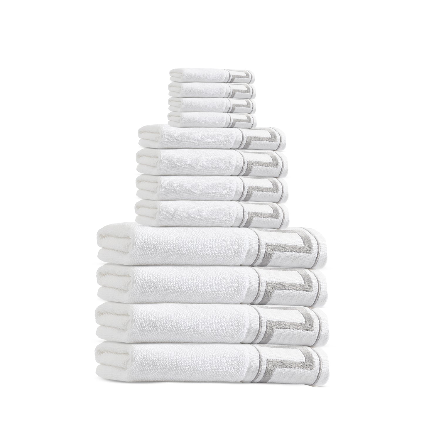 Greek Key Bath Towels