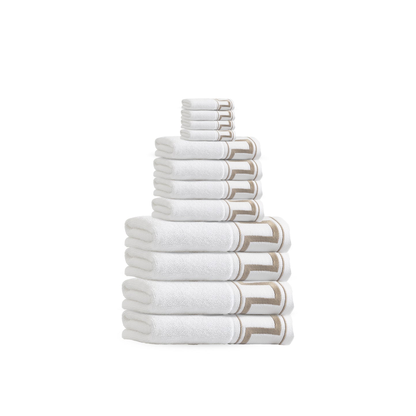 Greek Key Bath Towels