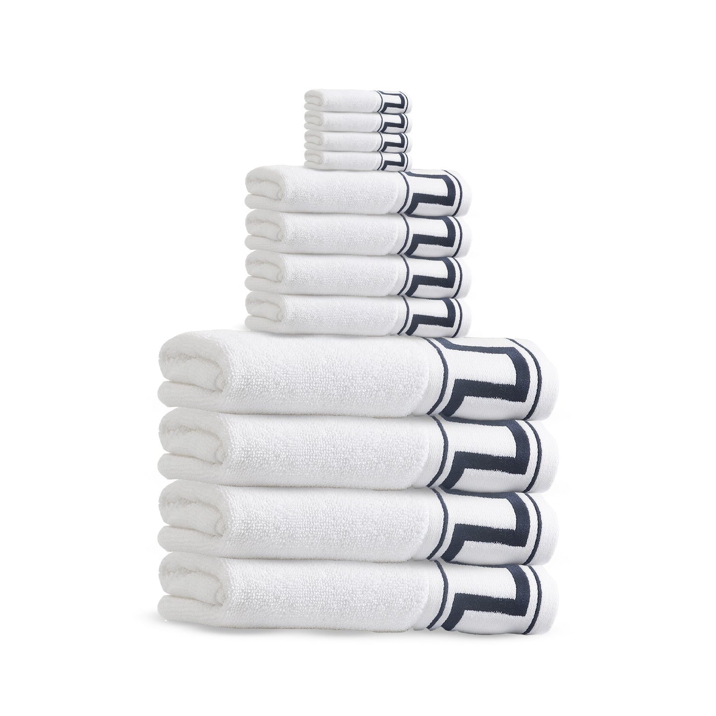 Greek Key Bath Towels