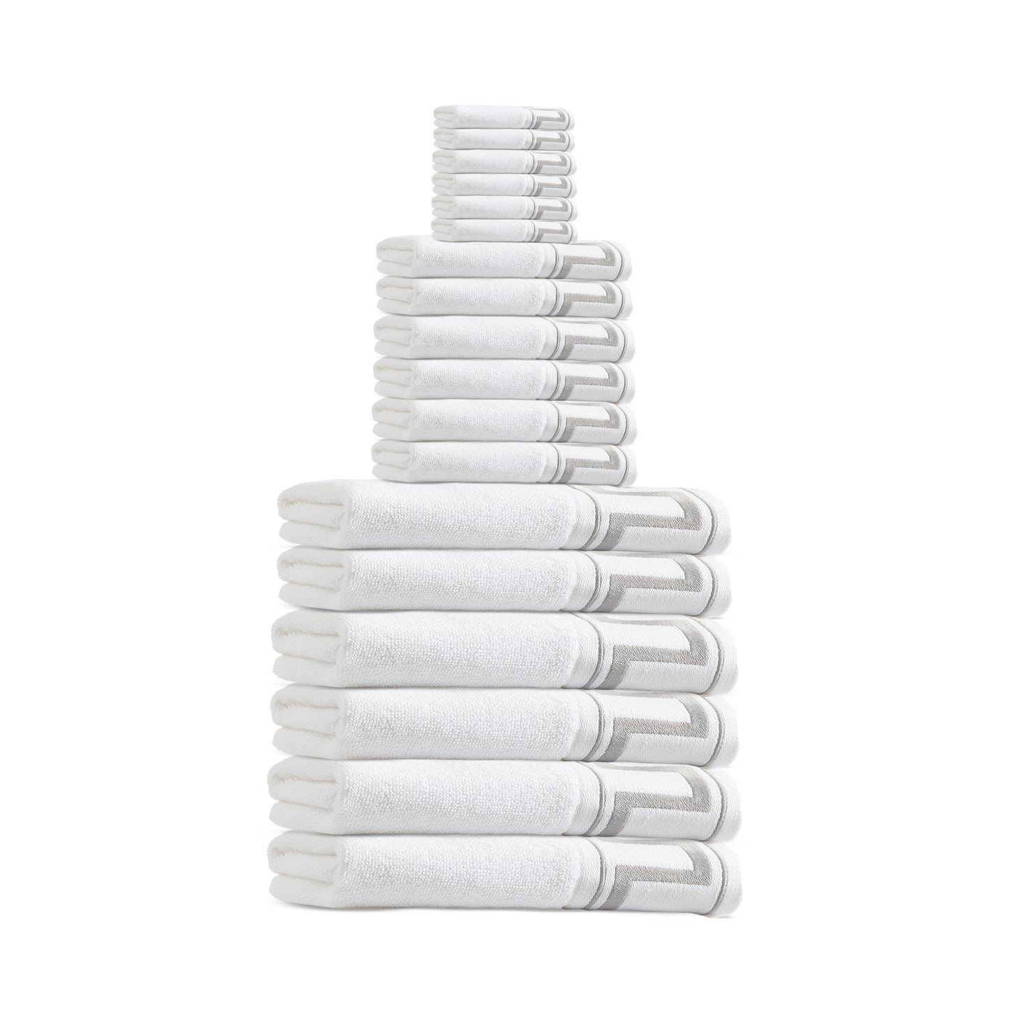 Greek Key Bath Towels