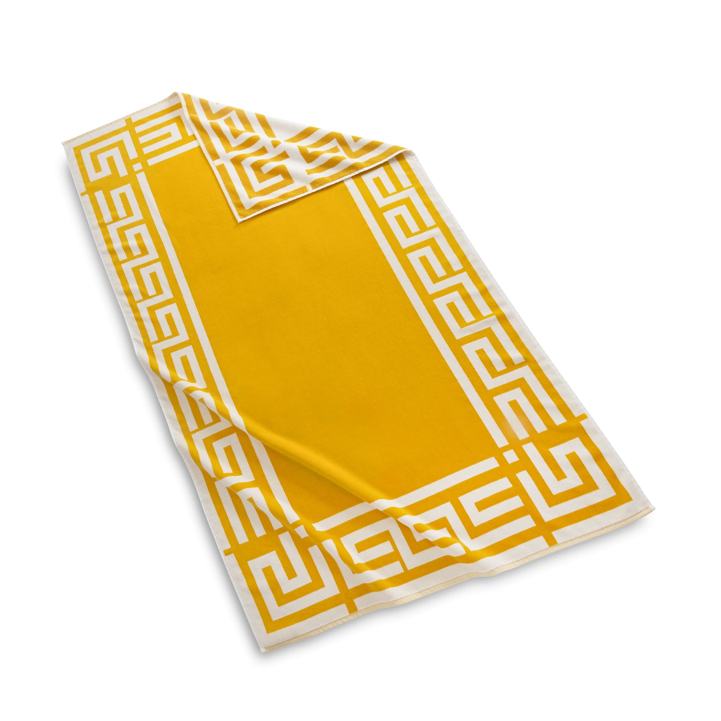 Greek Key Frame Beach Towels