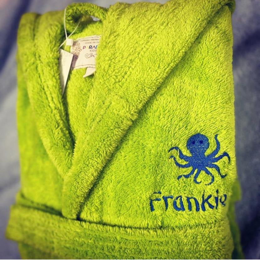 Kids Fleece, Plush, Soft and Warm Hooded Bathrobe for Boys, Made in Turkey
