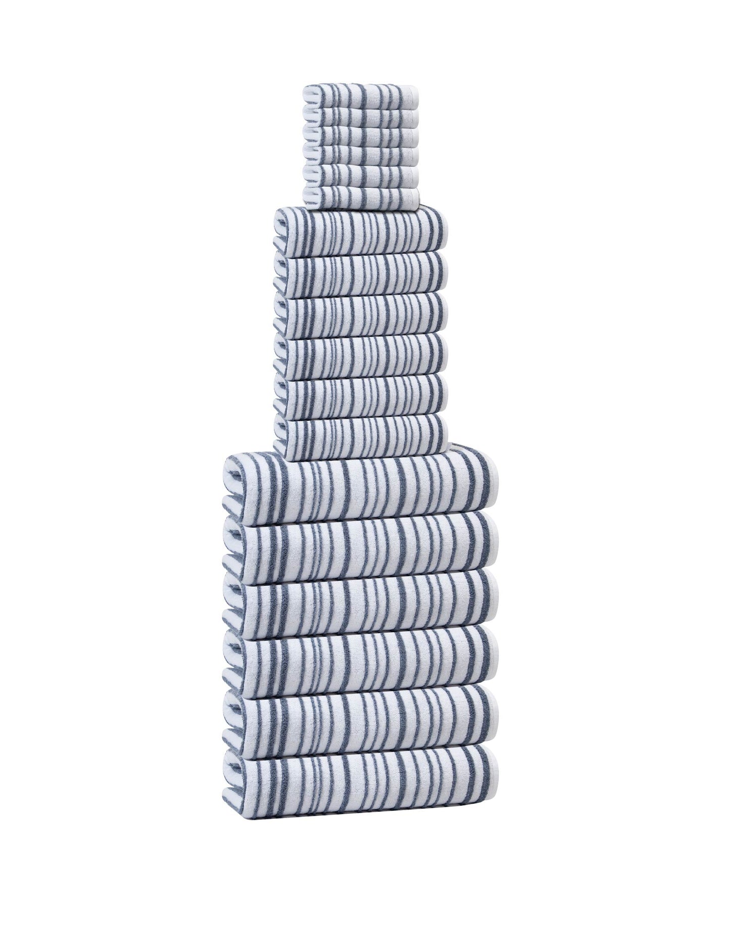 Halo Stripe Bath Towels