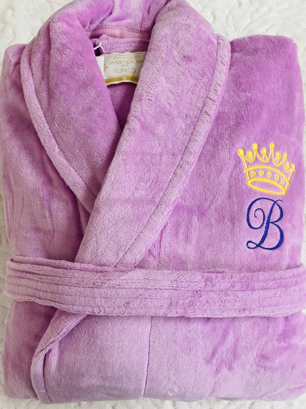 Fleece Plush, Soft and Warm Hooded Bathrobe, Made in Turkey