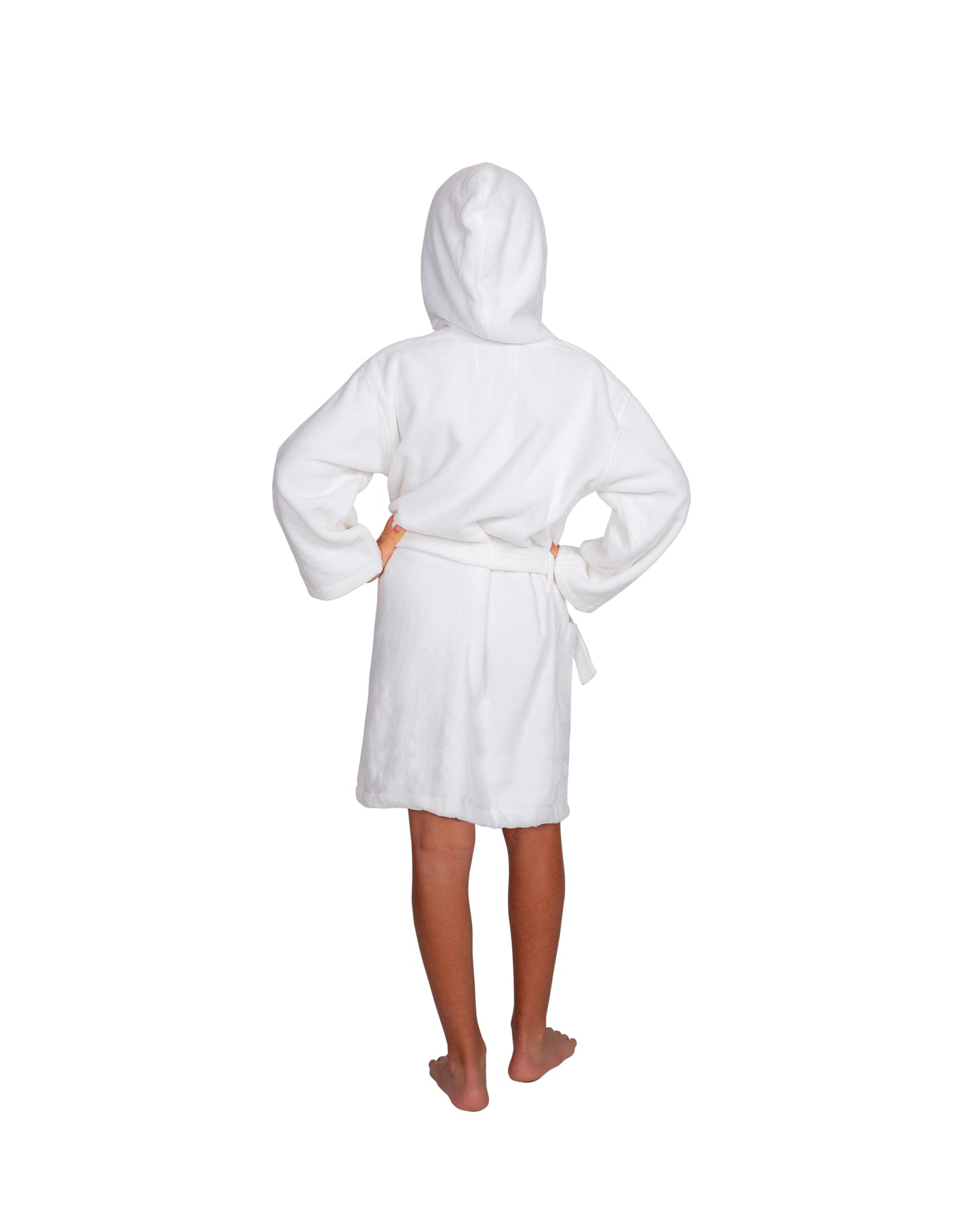 Kids Terry Velour Hooded Cover Up for Girls, Made in Turkey