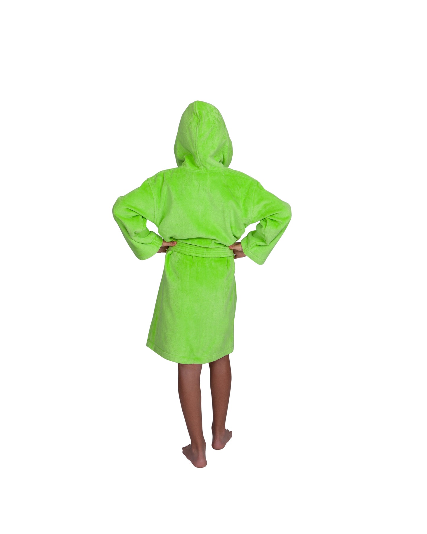 Kids Terry Velour Hooded Cover Up for Girls, Made in Turkey