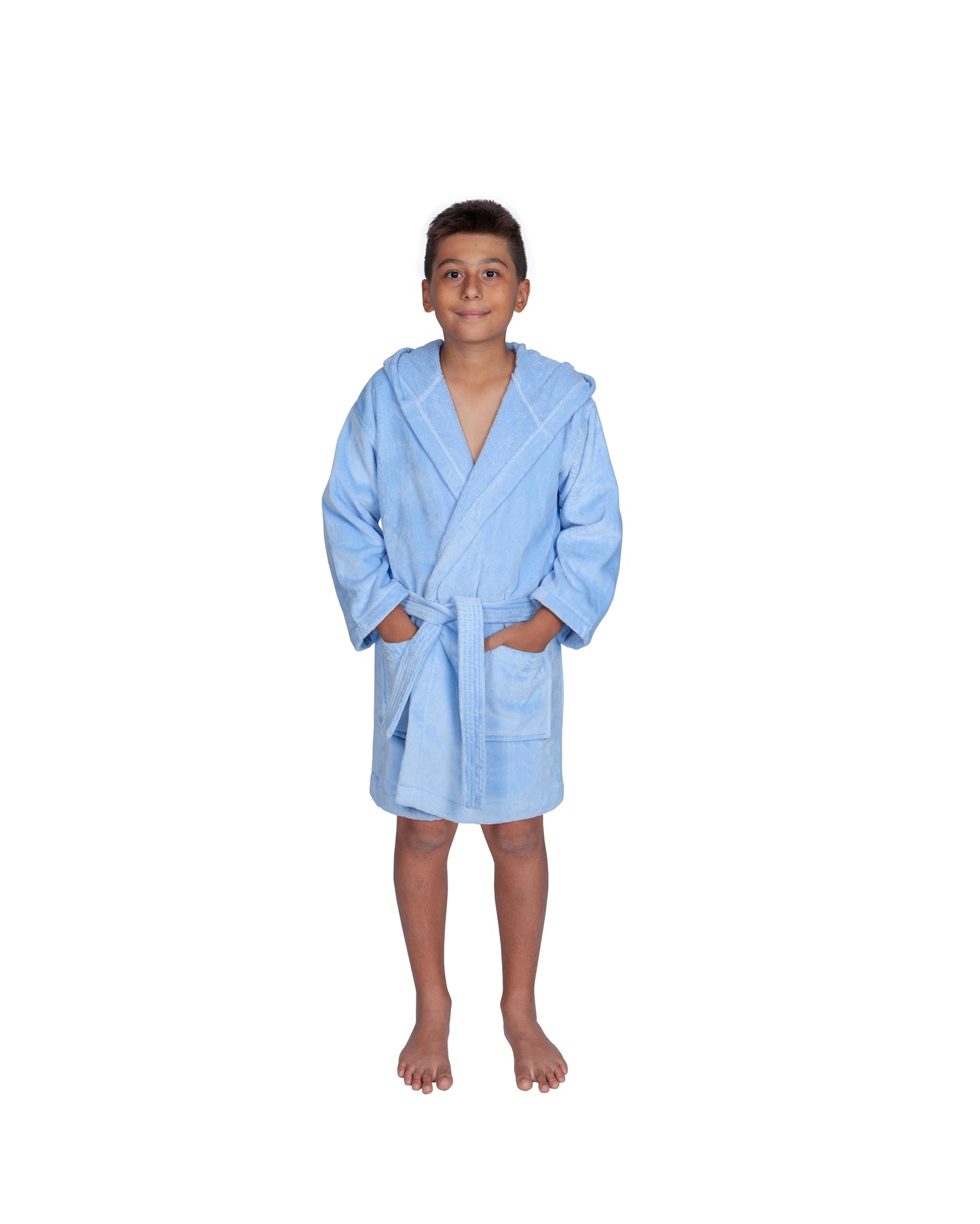 Kids Terry Velour Hooded Cover Up for Boys, Made in Turkey