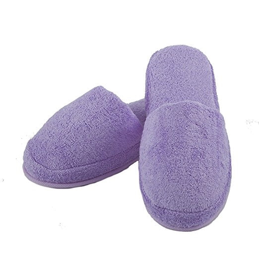 Terry Slippers, Soft & Plush Comfortable Lounging, Made in Turkey