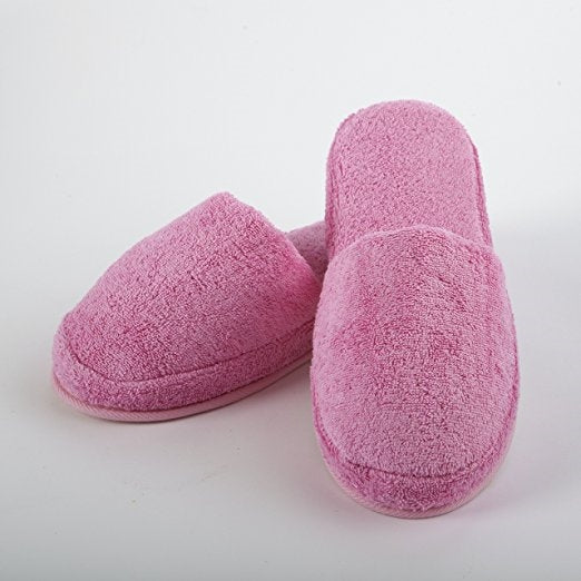 Terry Slippers, Soft & Plush Comfortable Lounging, Made in Turkey