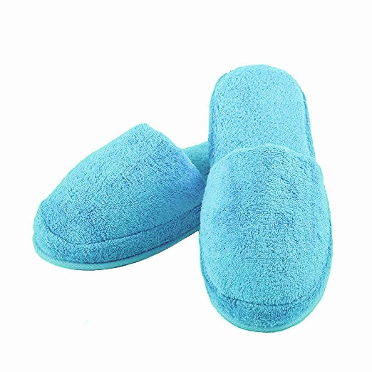 Terry Slippers, Soft & Plush Comfortable Lounging, Made in Turkey