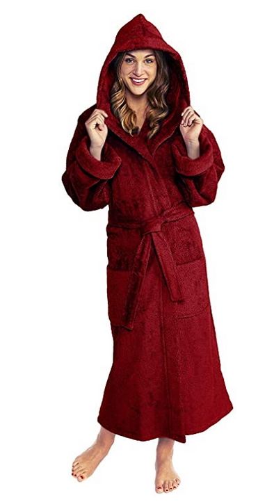 Hooded Turkish Terry Bathrobe, Made in Turkey