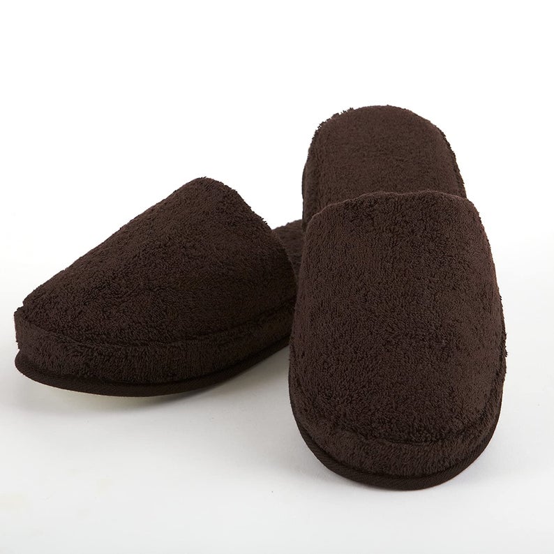 Terry Slippers, Soft & Plush Comfortable Lounging, Made in Turkey