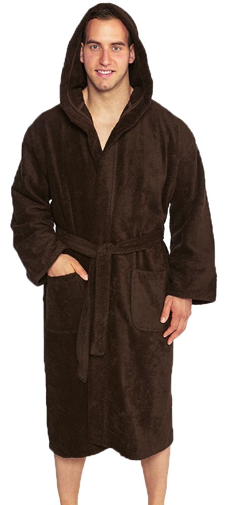 Hooded Turkish Terry Bathrobe, Made in Turkey