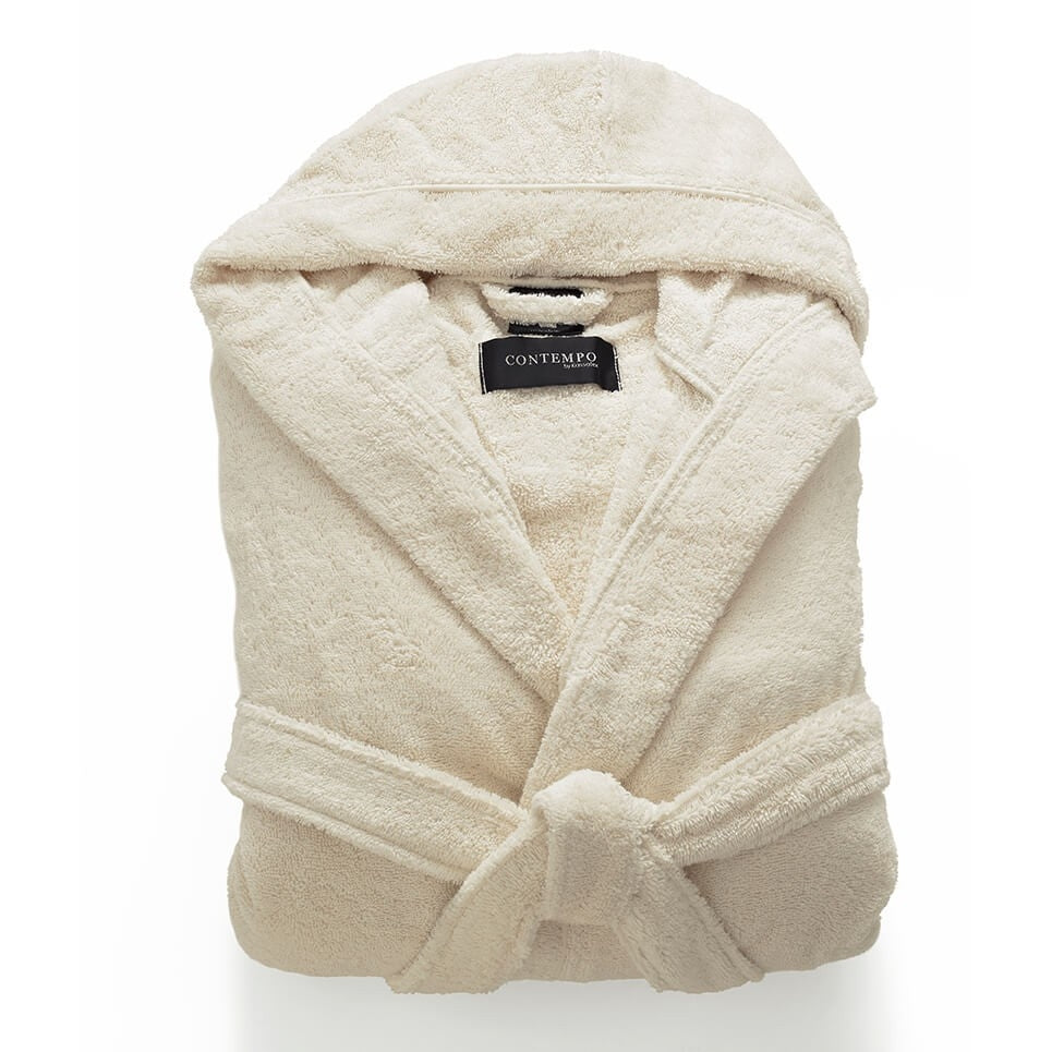Babylon Soft Hooded Bathrobe, Made in Turkey