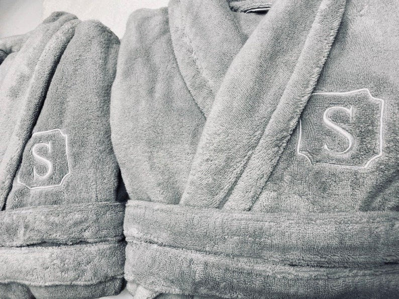 Plush Cotton Robe, Made in Turkey