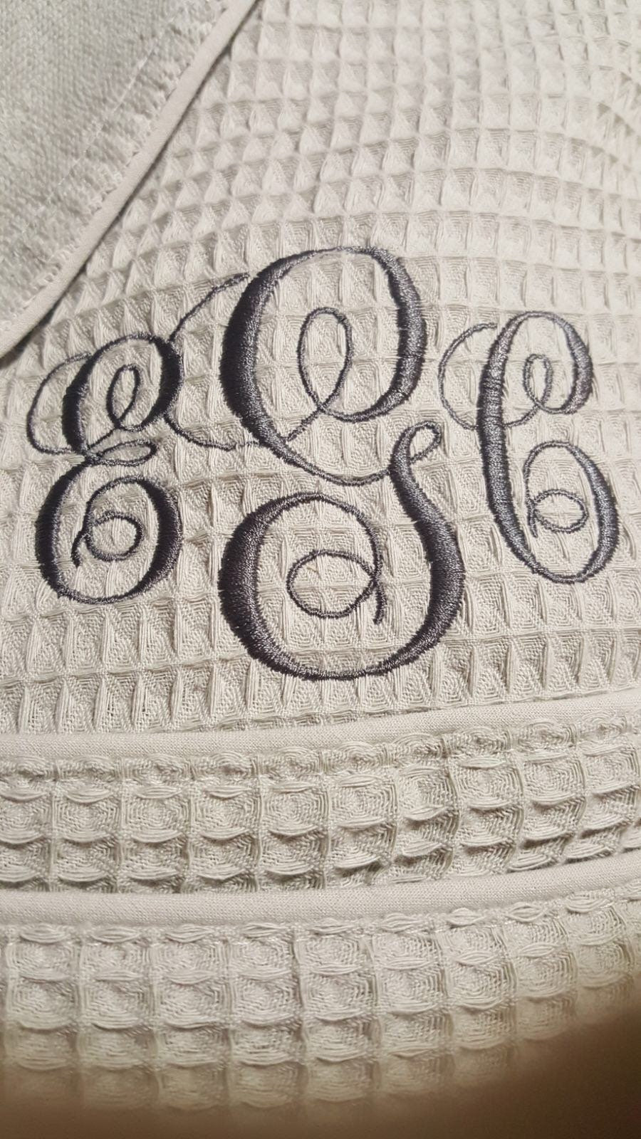 Gift for Him, Personalized, Fleece Plush, Soft, Plush and Warm Hooded Bathrobe | Made in Turkey, Monogrammed, One Size Fits Most / Medium