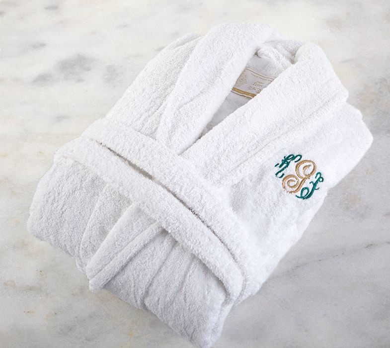 Luxury Turkish Terry Shawl Robe, 100% Cotton, Personalized and Monogrammed Gifts, Wedding, Christmas, Birthday Gift, Unisex