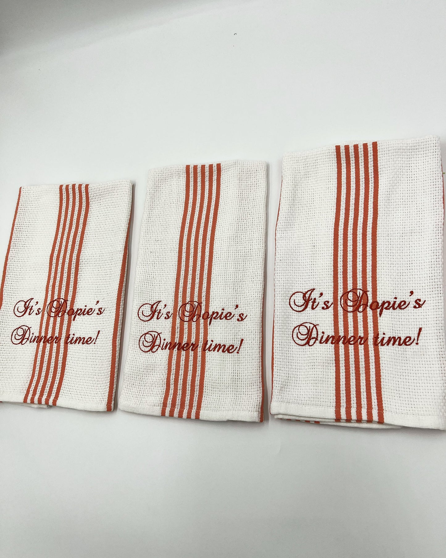 Personalized Kitchen Towels, Dish Towel, Tea Towel, Kitchen Decor, Housewarming, Wedding, Wedding Shower, Hand Towel, Gift For Mom,Set of 3