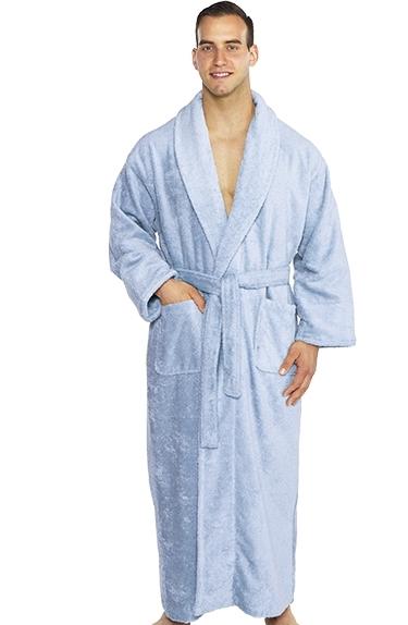 Full Ankle Length Terry Shawl Bathrobe, Made in Turkey