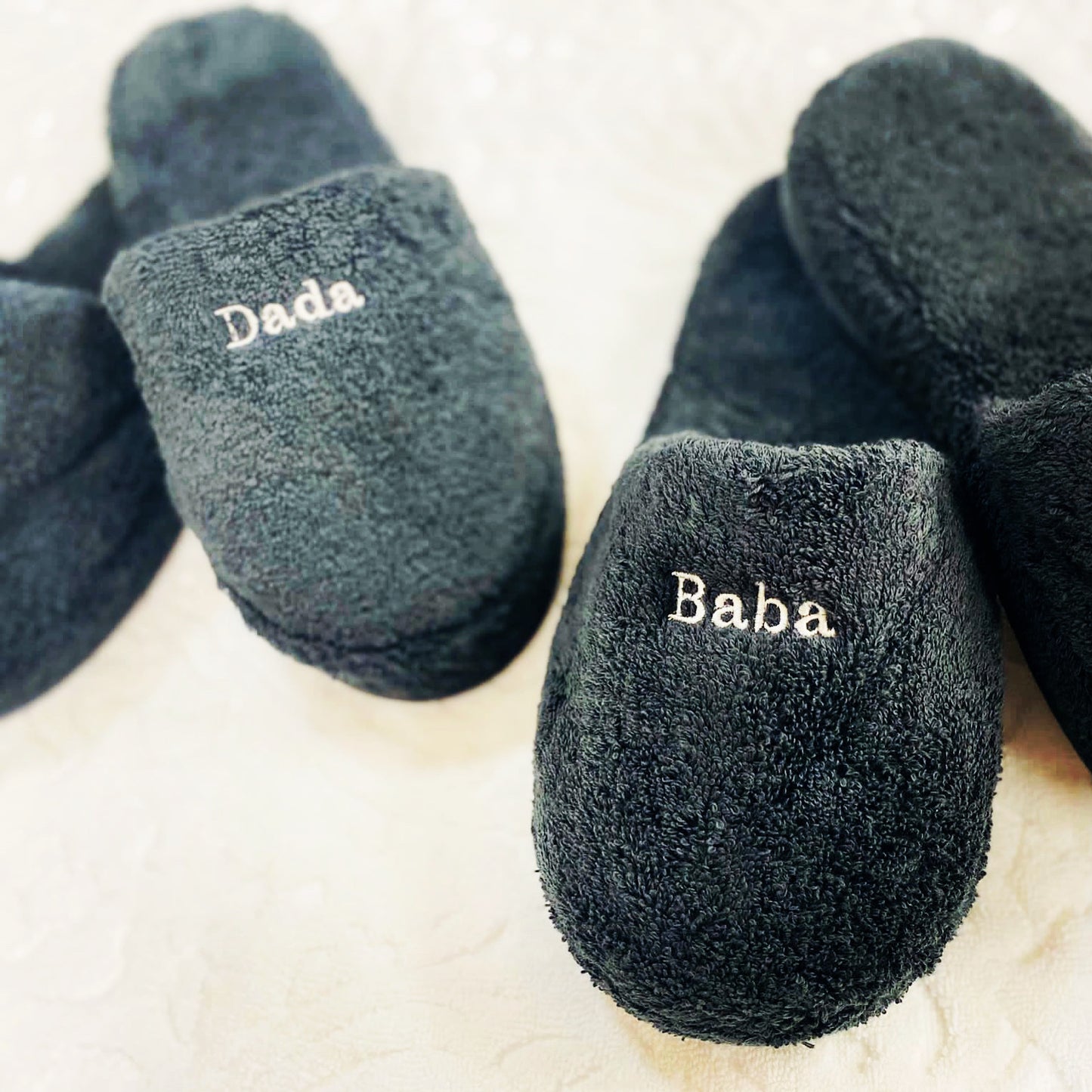 Terry Slippers, Soft & Plush Comfortable Lounging, Made in Turkey