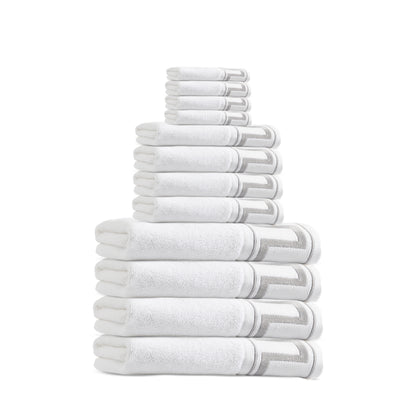 Greek Key Bath Towels