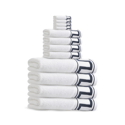 Greek Key Bath Towels