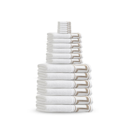 Greek Key Bath Towels
