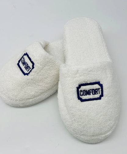 Terry Slippers, Soft & Plush Comfortable Lounging, Made in Turkey