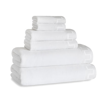 Greek Key Bath Towels