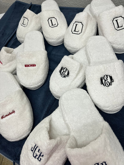 Terry Slippers, Soft & Plush Comfortable Lounging, Made in Turkey