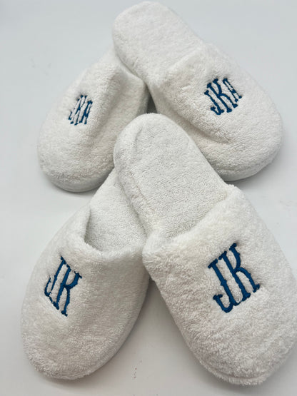 Terry Slippers, Soft & Plush Comfortable Lounging, Made in Turkey
