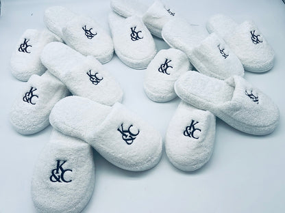 Terry Slippers, Soft & Plush Comfortable Lounging, Made in Turkey