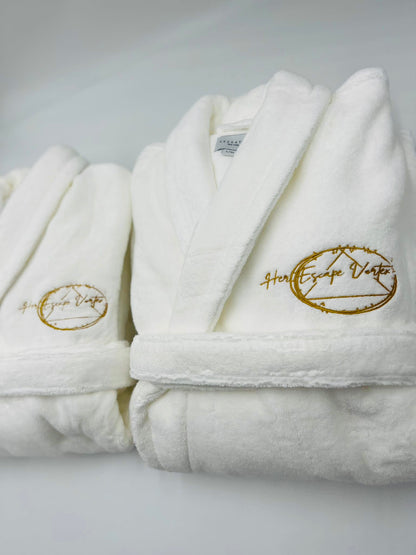 Plush Cotton Robe, Made in Turkey