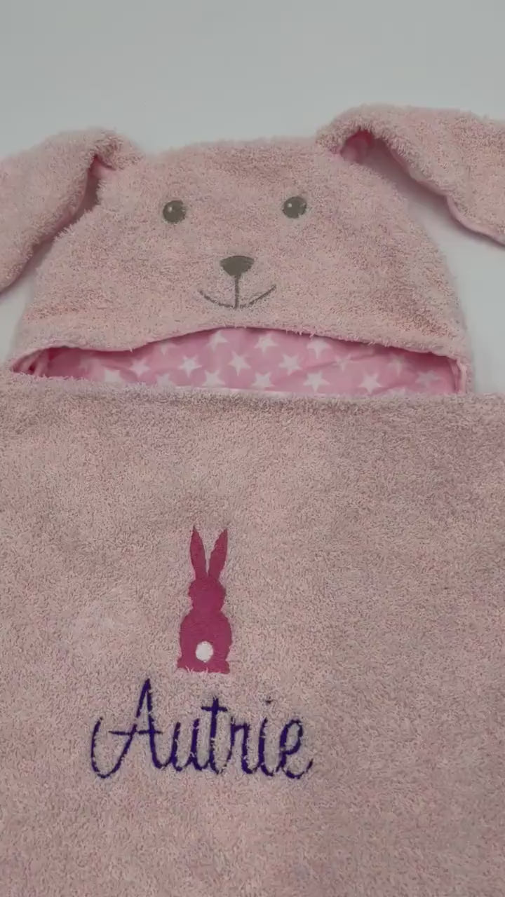Hooded Towel - Personalized Kids Hooded Towel, Personalized Toddler Towel, Childrens Towel, Monogrammed Towel for Baby, Bath Towel