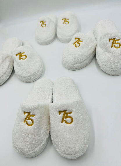 Terry Slippers, Soft & Plush Comfortable Lounging, Made in Turkey