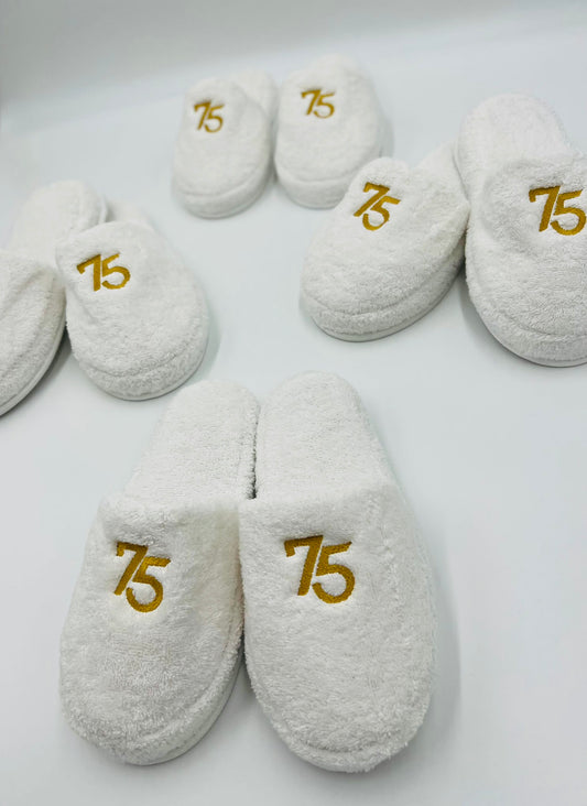 Terry Slippers, Soft & Plush Comfortable Lounging, Made in Turkey