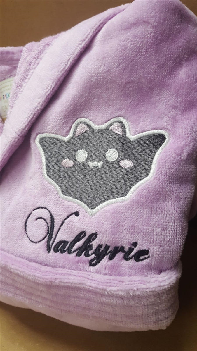 Kids Terry Velour Hooded Cover Up for Girls, Made in Turkey