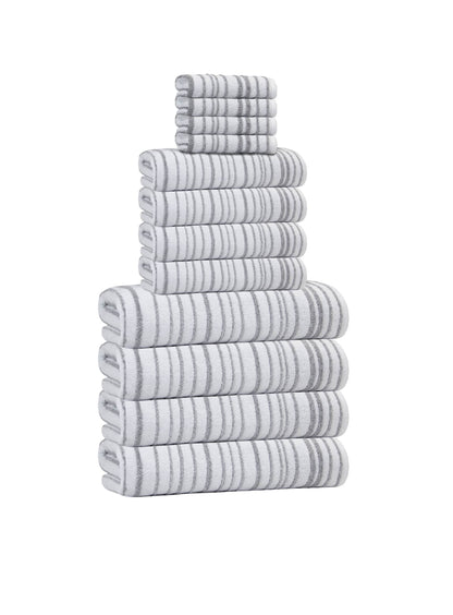 Halo Stripe Bath Towels