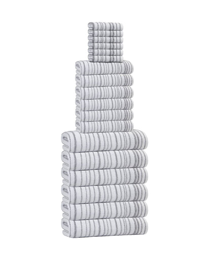 Halo Stripe Bath Towels