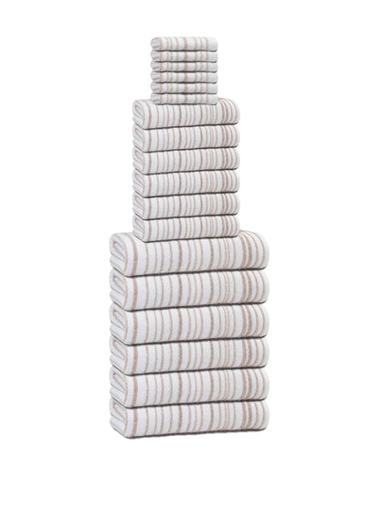 Halo Stripe Bath Towels
