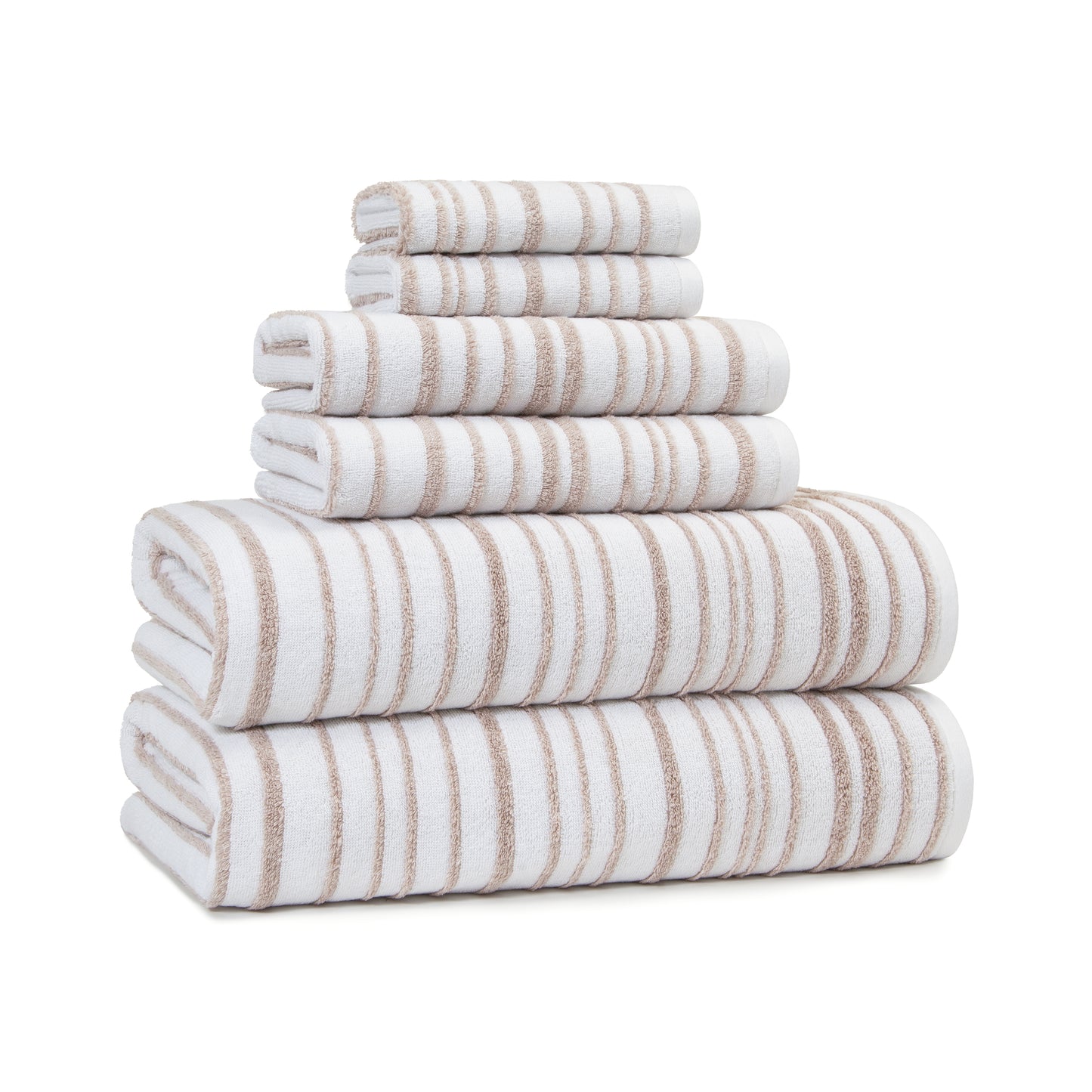 Halo Stripe Bath Towels