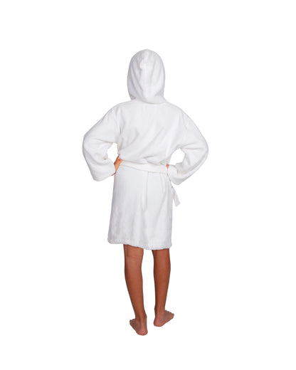 Kids Terry Velour Hooded Cover Up for Boys, Made in Turkey