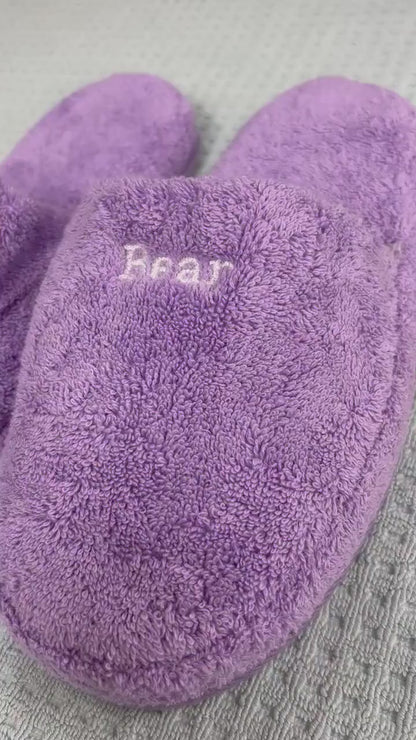 Terry Slippers, Soft & Plush Comfortable Lounging, Made in Turkey