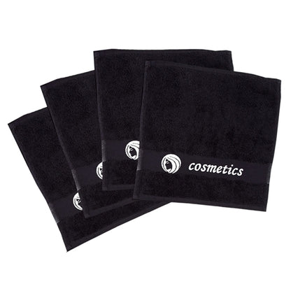 Turkish Parador® Black Cosmetics Removal Facecloths, Set of 4