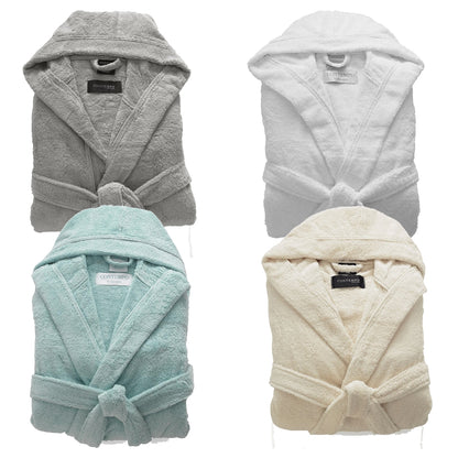 Babylon Soft Hooded Bathrobe, Made in Turkey