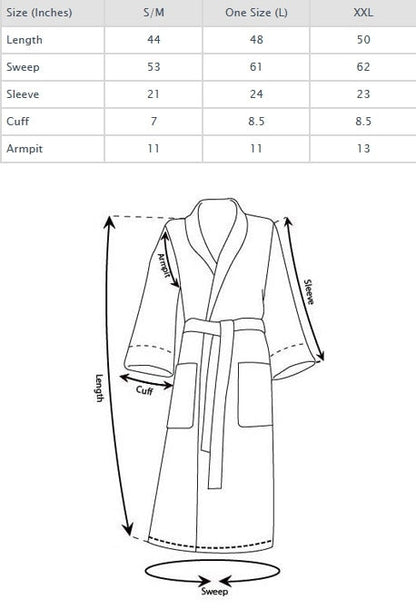 Luxury Turkish Terry Shawl Robe, 100% Cotton, Personalized and Monogrammed Gifts, Wedding, Christmas, Birthday Gift, Unisex