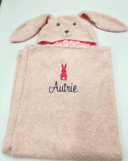 Hooded Towel - Personalized Kids Hooded Towel, Personalized Toddler Towel, Childrens Towel, Monogrammed Towel for Baby, Bath Towel
