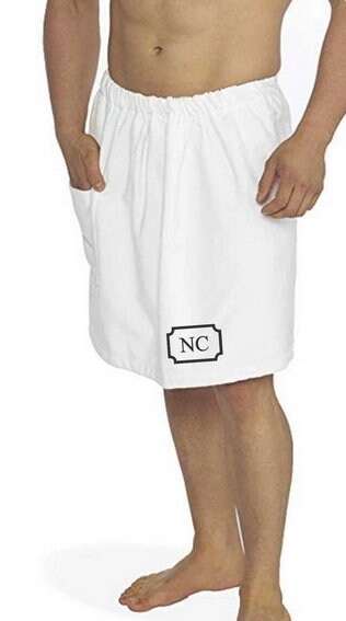 Parador® Turkish Luxury Towel Wrap // Gift for Men or Groom // Terry Velour // 100% Cotton // Personalized/Monogrammed Sauna Kilt