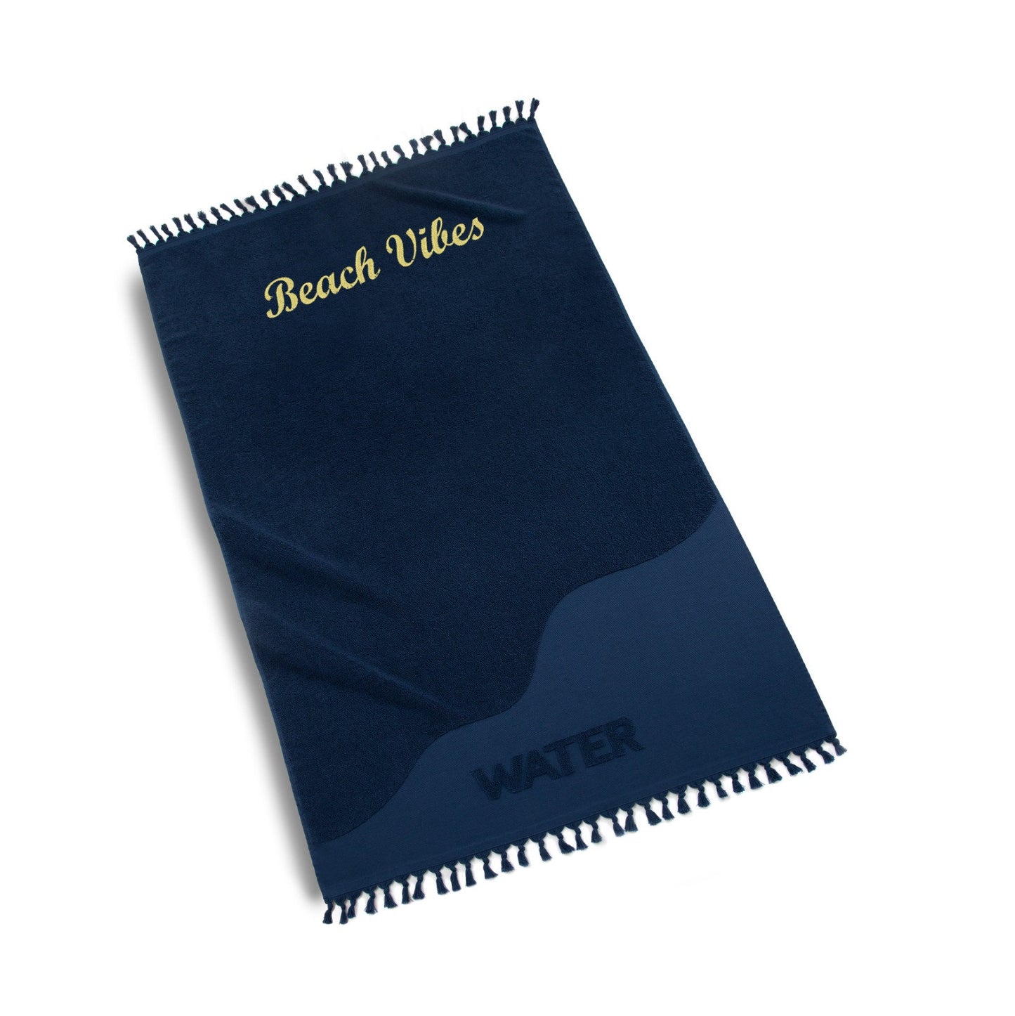 Personalized Hand Knotted Fringe, Quick-Dry Pool and Beach Towel, 100% Turkish Cotton | Summer Essential, Made in Turkey