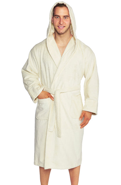 Hooded Turkish Terry Bathrobe, Made in Turkey
